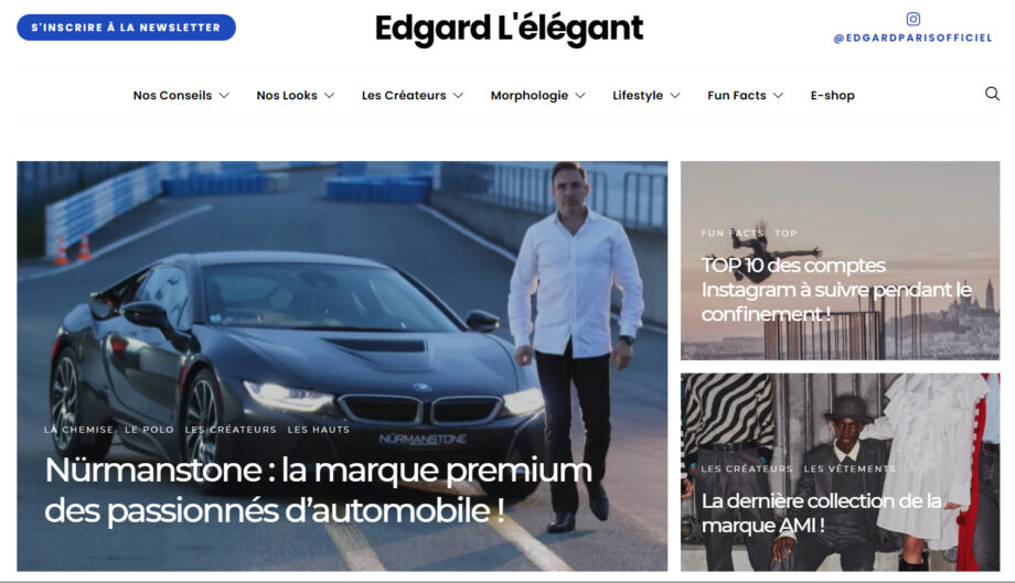 NEWS Edgard l'élégant parle de nous Nürmanstone